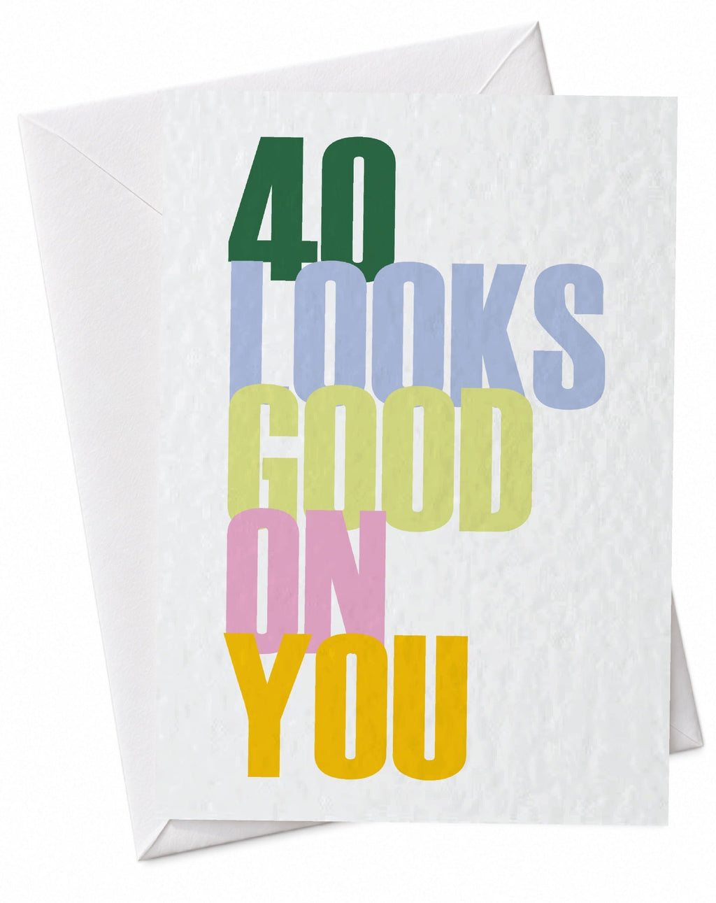 40th birthday Age looks good on you card