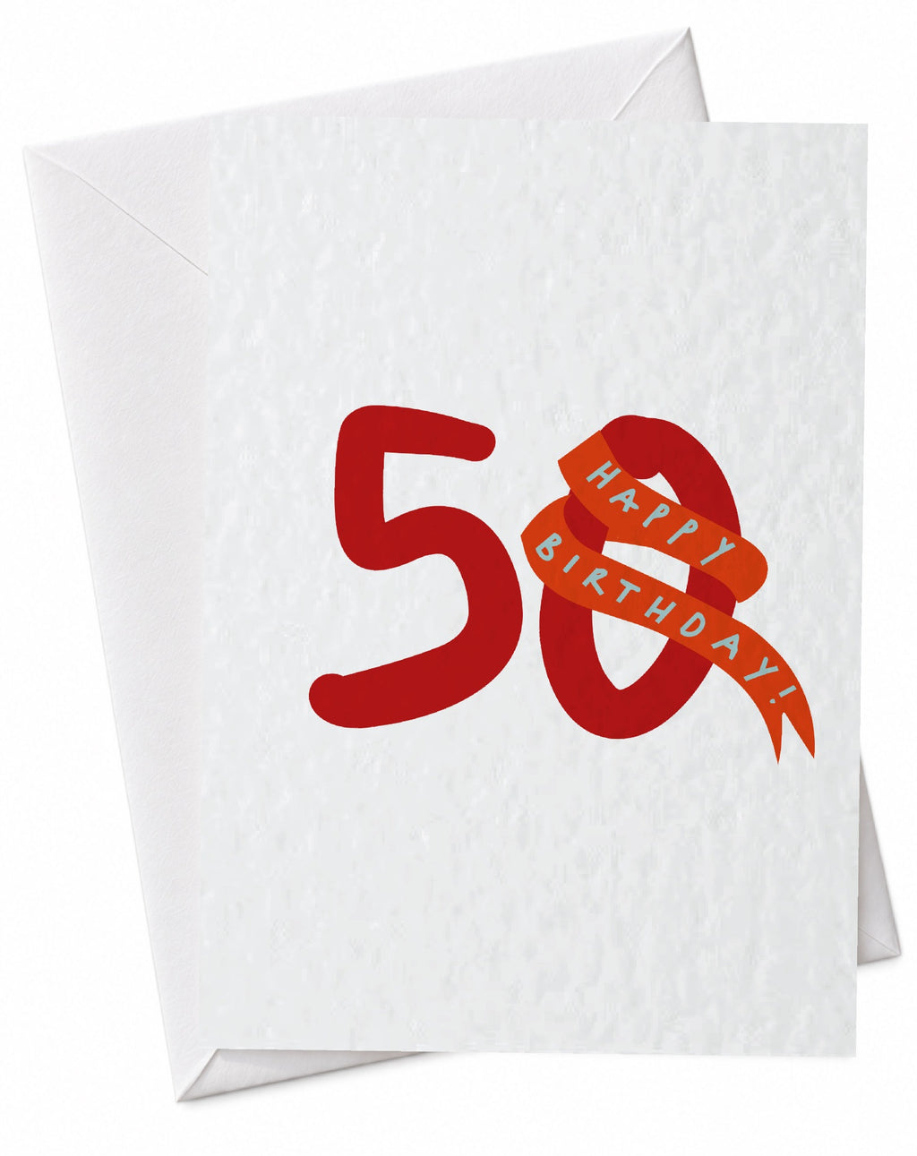 Happy 50th birthday banner card