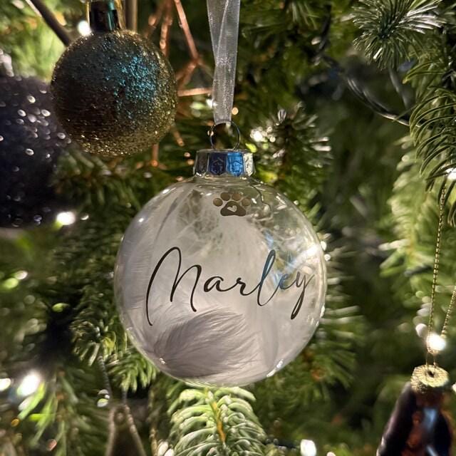 Personalised pet Christmas bauble