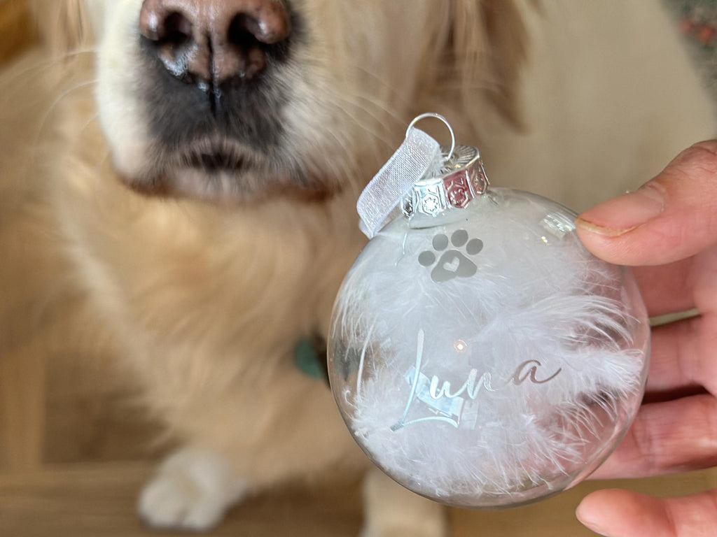 Personalised pet Christmas bauble